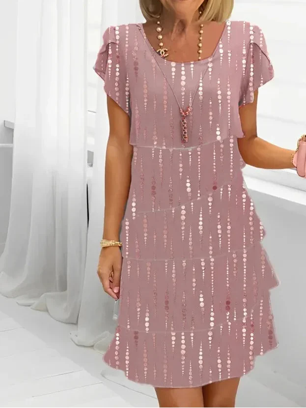 Victoria™ - Elegante vestido con volantes de comodidad