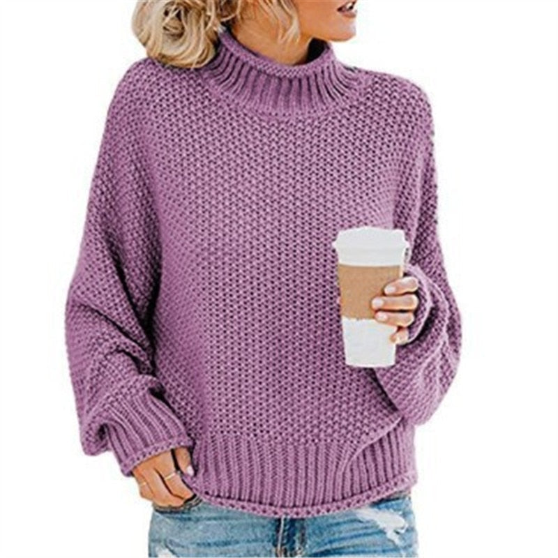 Jersey de cuello alto June™ tejido