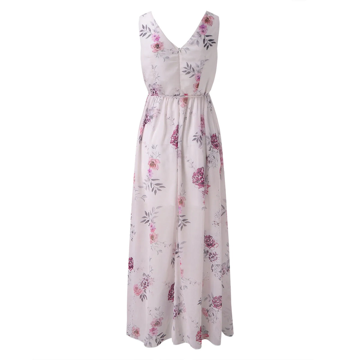 Blanca | Elegante Vestido Maxi Floral con Abertura Alta