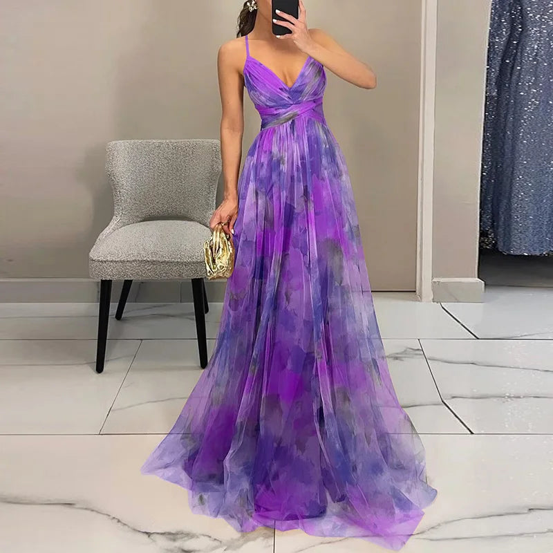Gisele | Vestido Maxi Floral Halagador