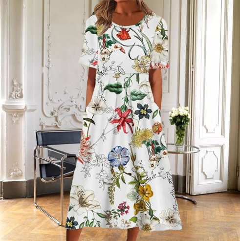 Fe | Vestido Floral Verano Cómodo