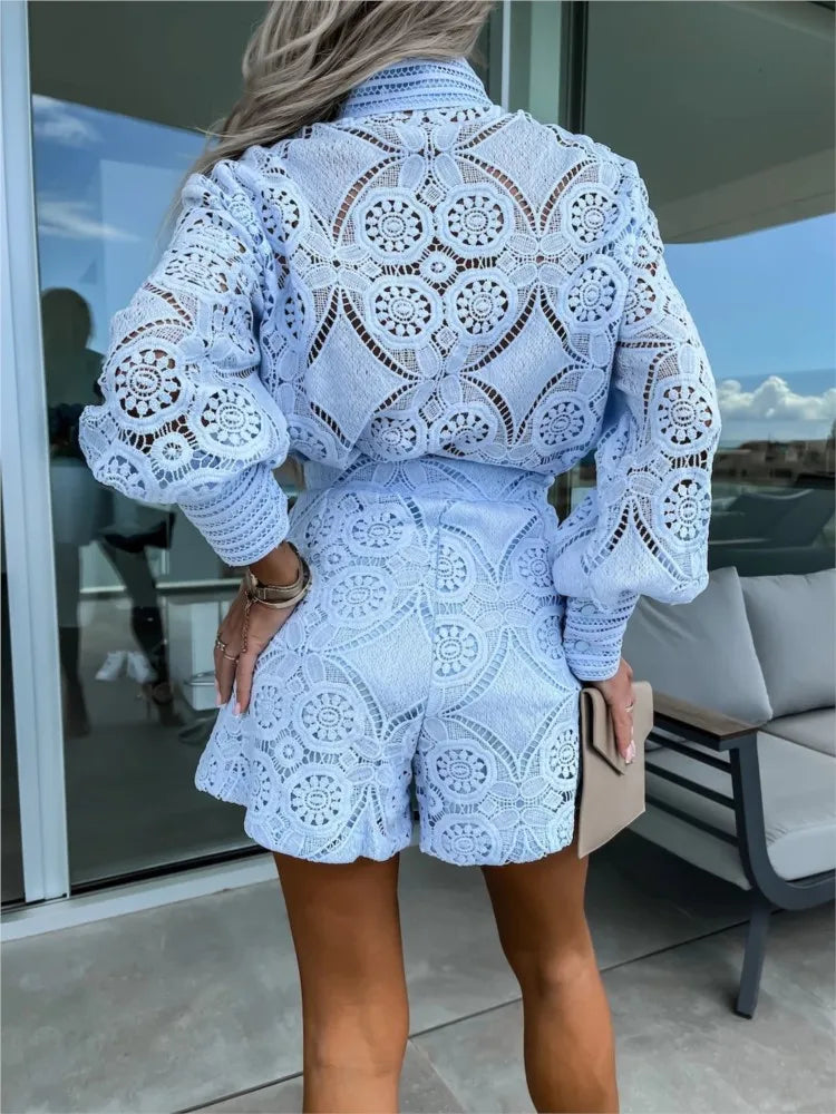 Amelina - Elegante Conjunto de Encaje
