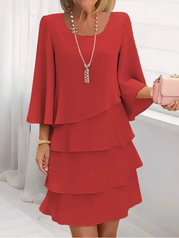 Catherine™ - Elegante vestido con volantes de confort