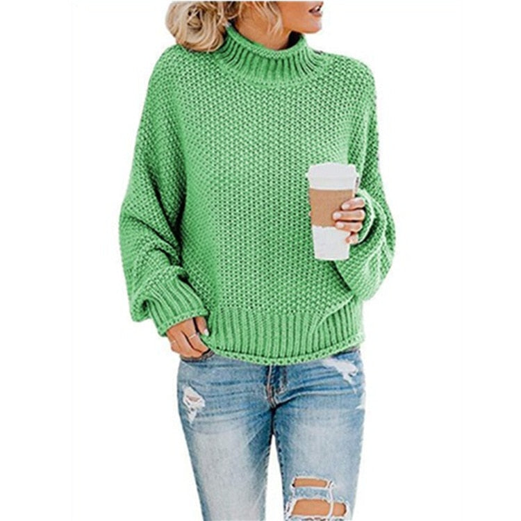 Jersey de cuello alto June™ tejido