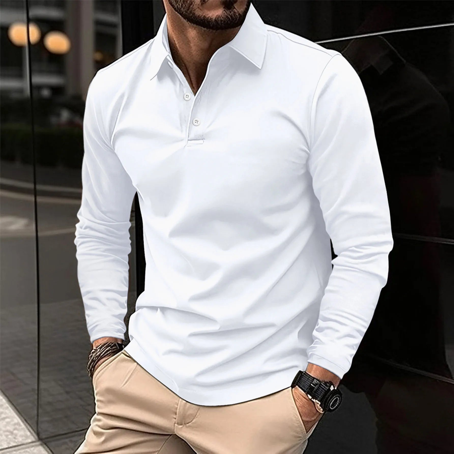 Ethan™ - Polo Casual de Manga Larga