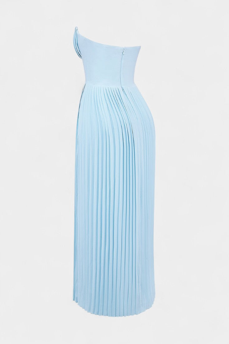 Seraphina Vestido Bustier Plisado Sin Tirantes