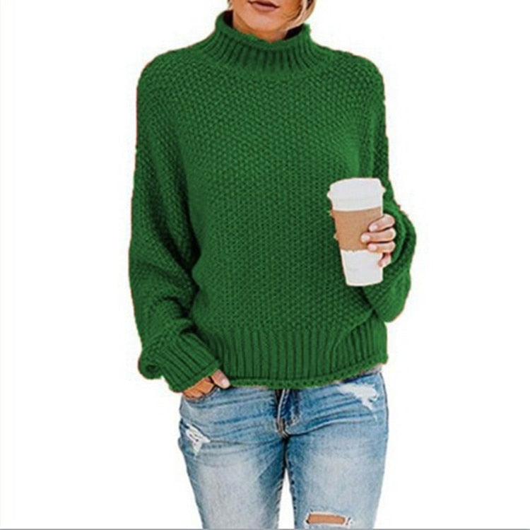 Jersey de cuello alto June™ tejido