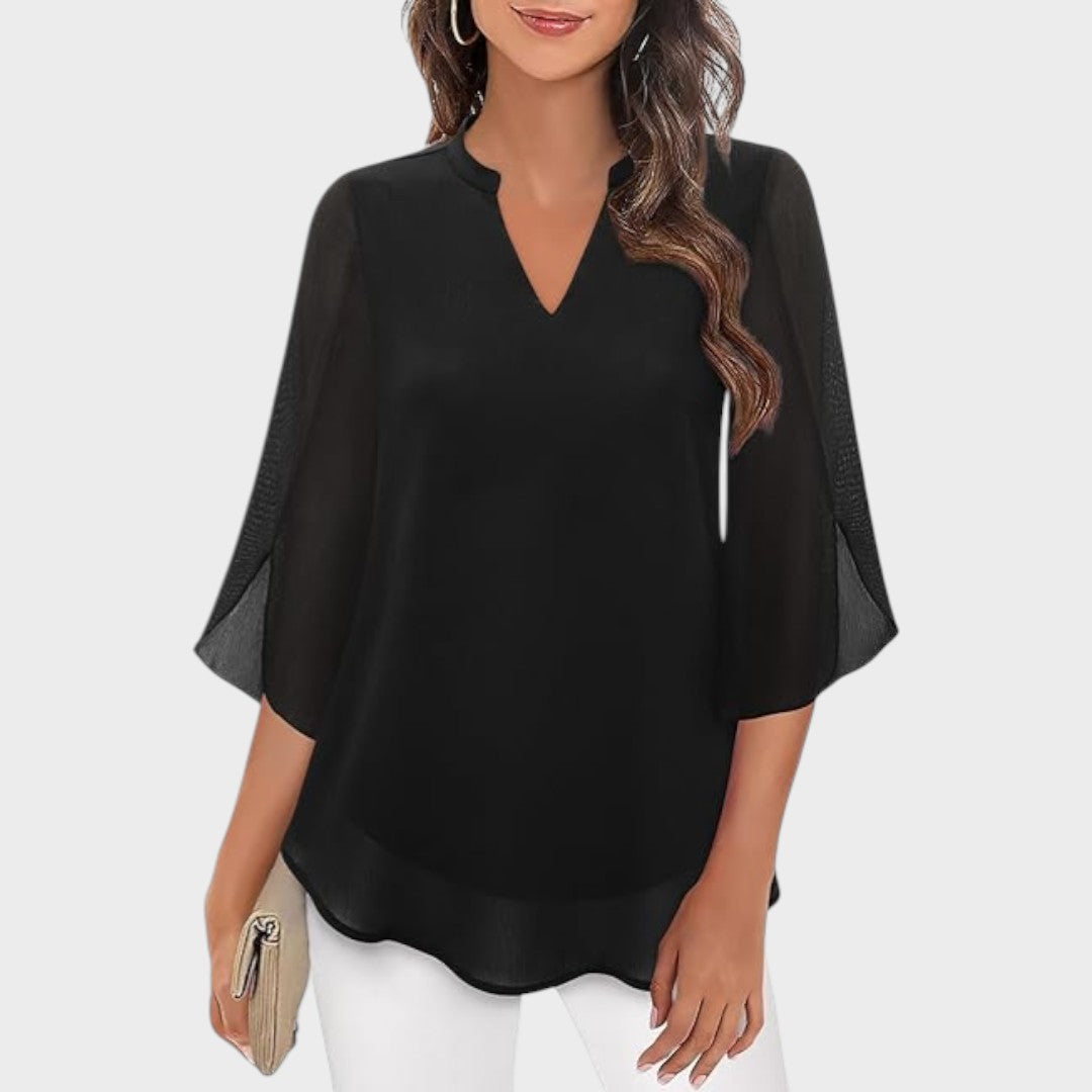 CLAUDIA – BLUSA DE FLUJO ELEGANTE