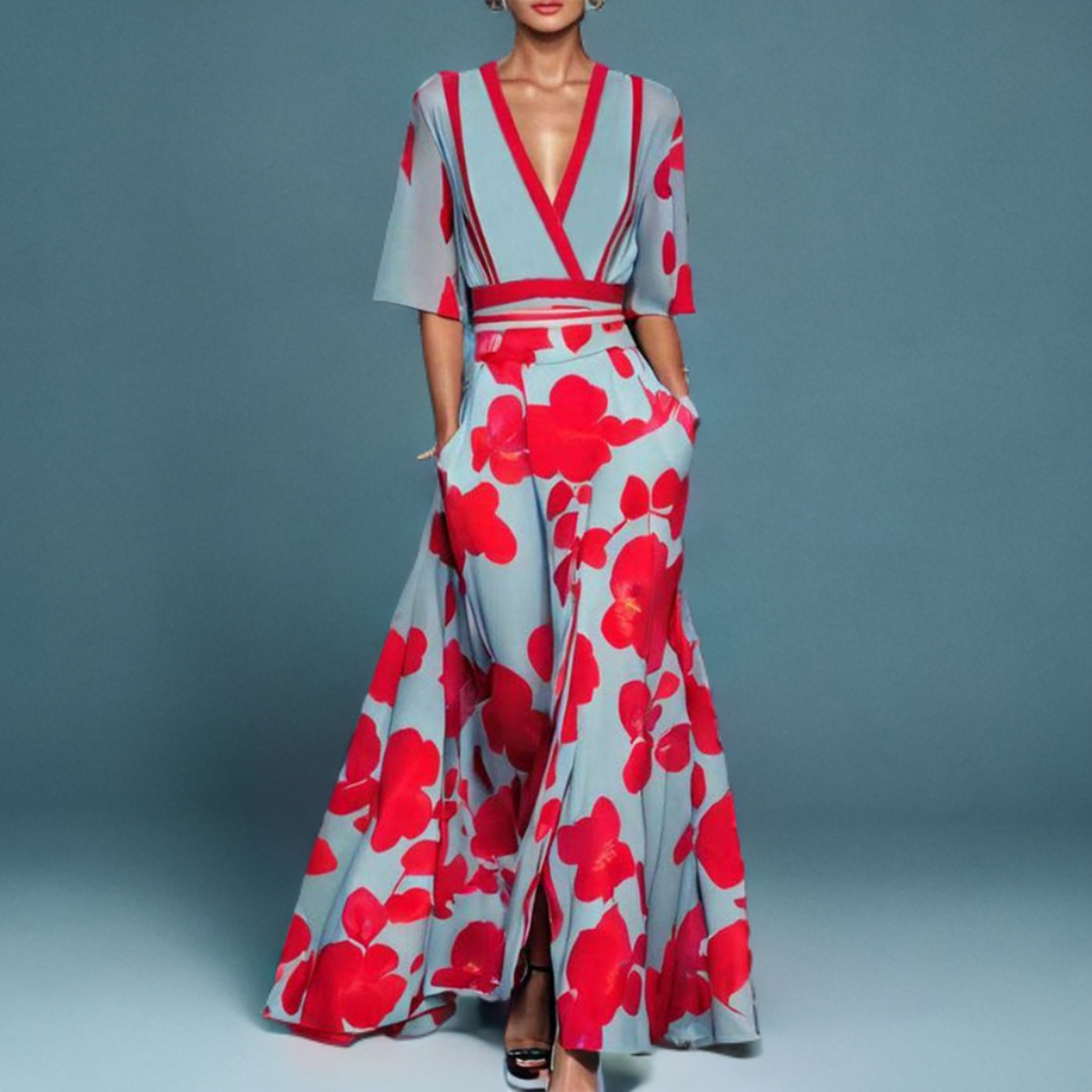 AYANA - VESTIDO DE MANGA ELEGANTE