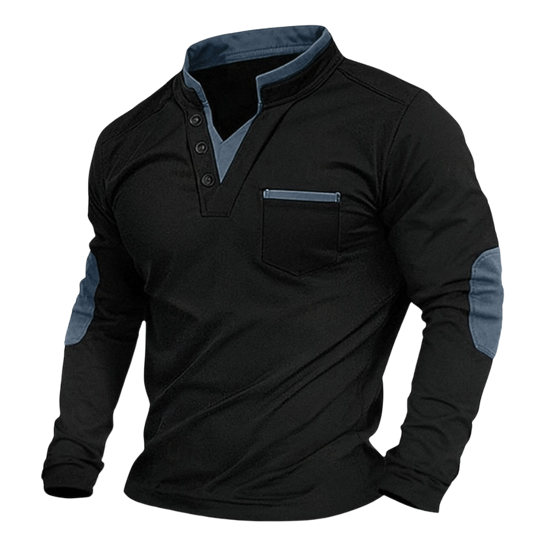 DYLAN – CAMISA DE MANGA LARGA CON DETALLES EN CONTRASTE