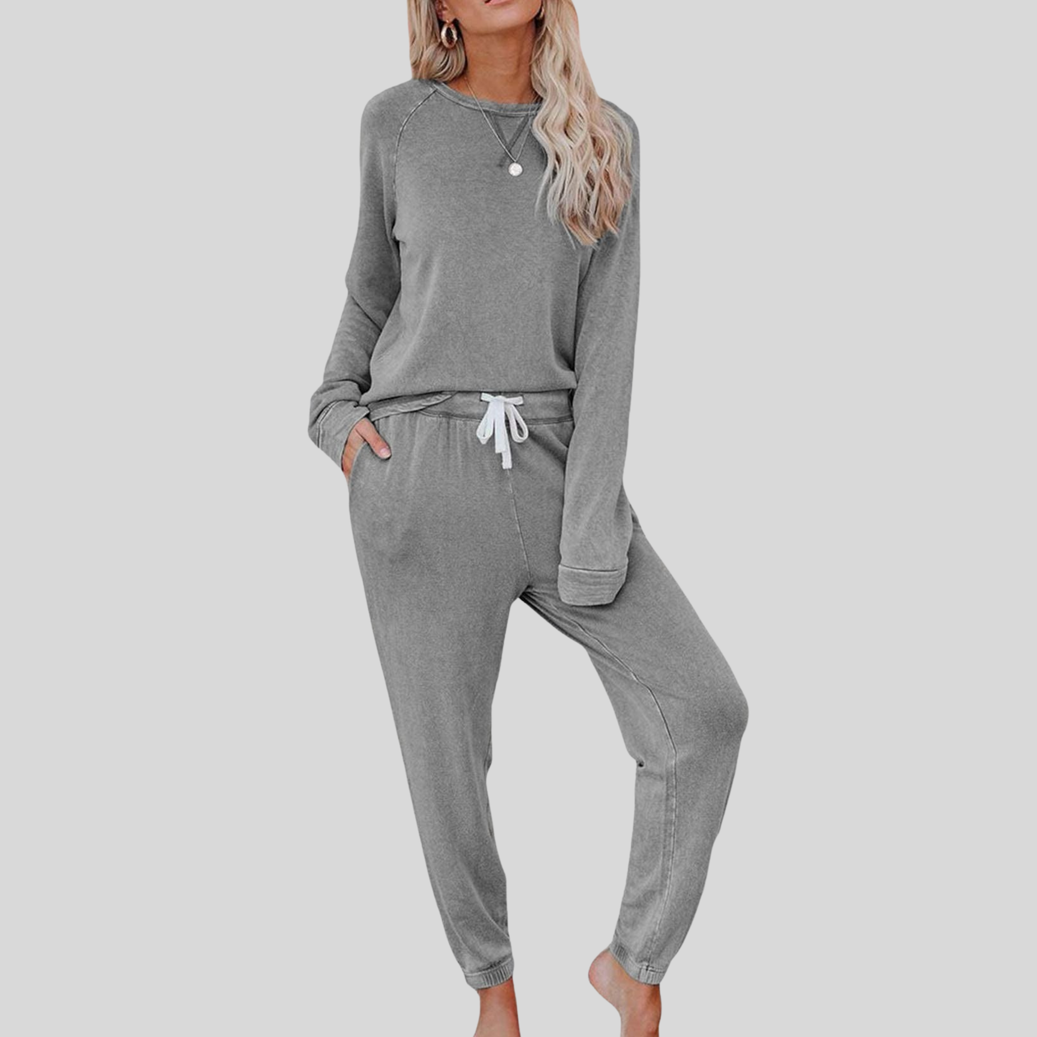 Josie™ - Conjunto Casual de Sudadera y Pantalones Largos