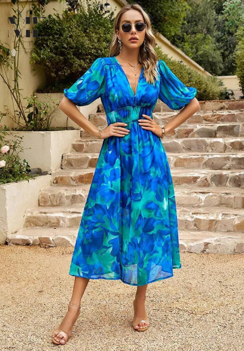 Chloe | Elegante Vestido Floral de Verano
