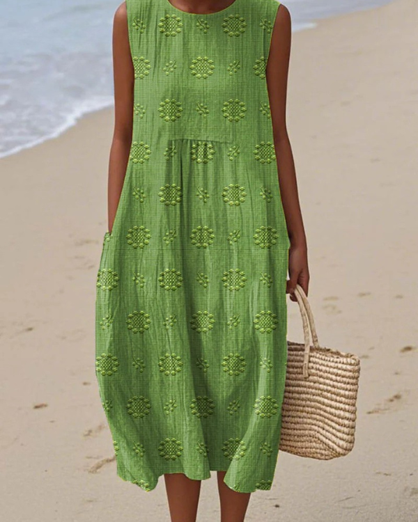 Rosa | Vestido Midi bordado