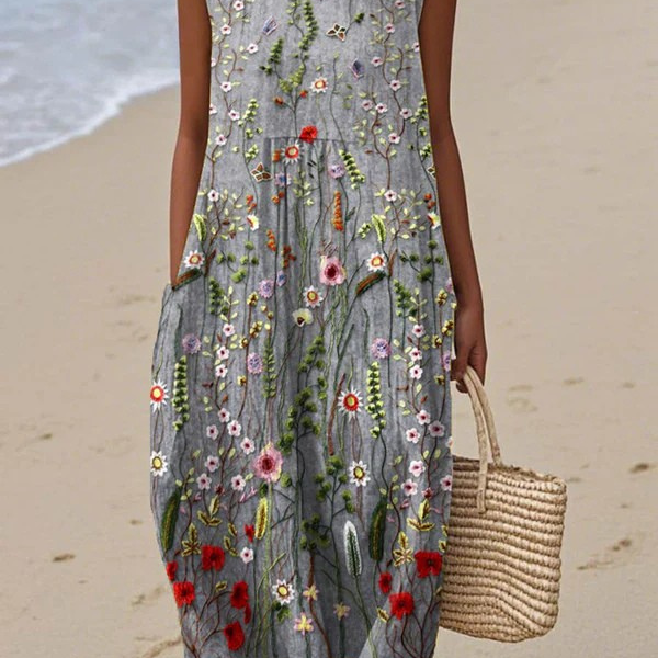 Carla | Vestido Midi de Flores