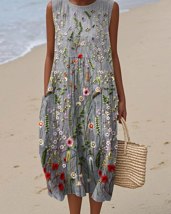 Carla | Vestido Midi de Flores
