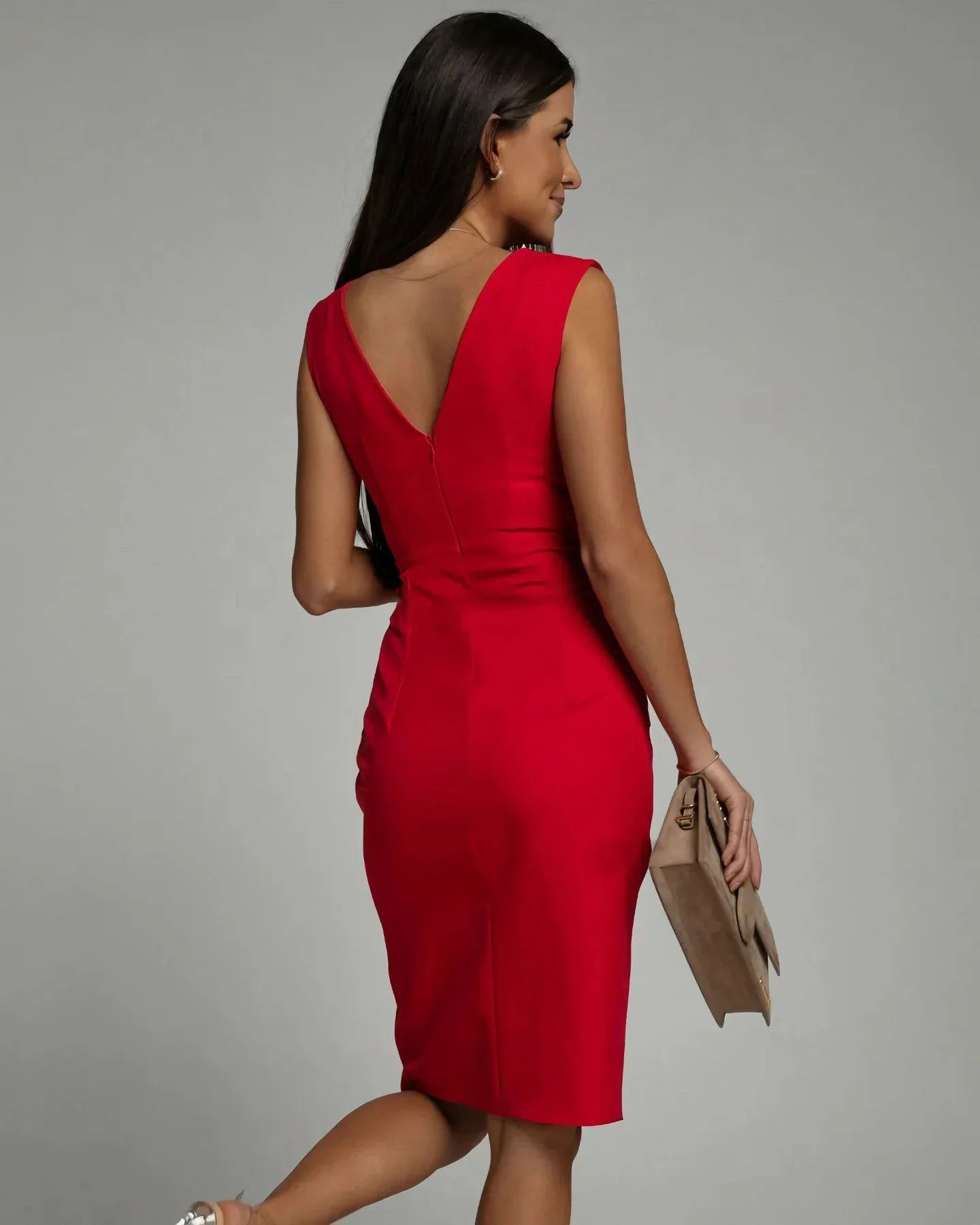GUDRUN | MINI VESTIDO ELEGANTE CUELLO EN V