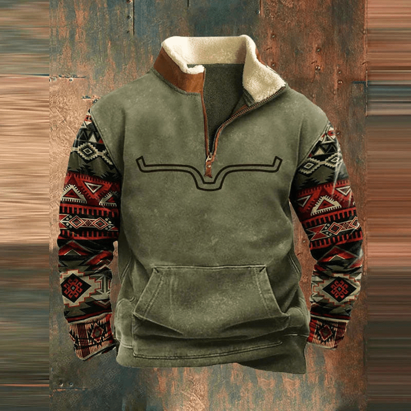 LANCE – SUDADERA RETRO CON CREMALLERA MEDIA