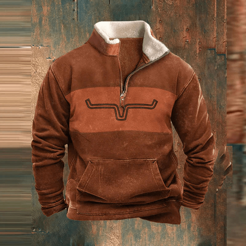 LANCE – SUDADERA RETRO CON CREMALLERA MEDIA