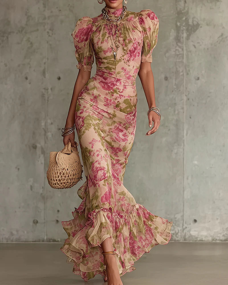 Rosalie™ | Vestido Maxi con Estampado Vintage de Rosas