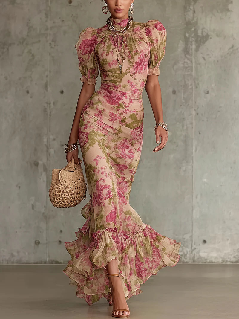 Rosalie™ | Vestido Maxi con Estampado Vintage de Rosas