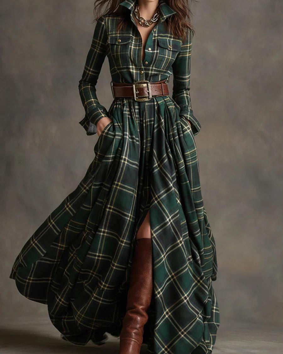 Scarlett™ | Vestido Camisero con Cinturón
