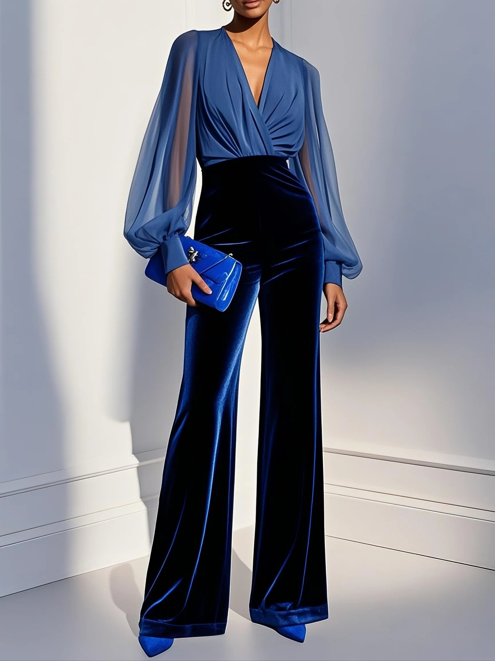 Maud™ || Mono elegante con escote en V