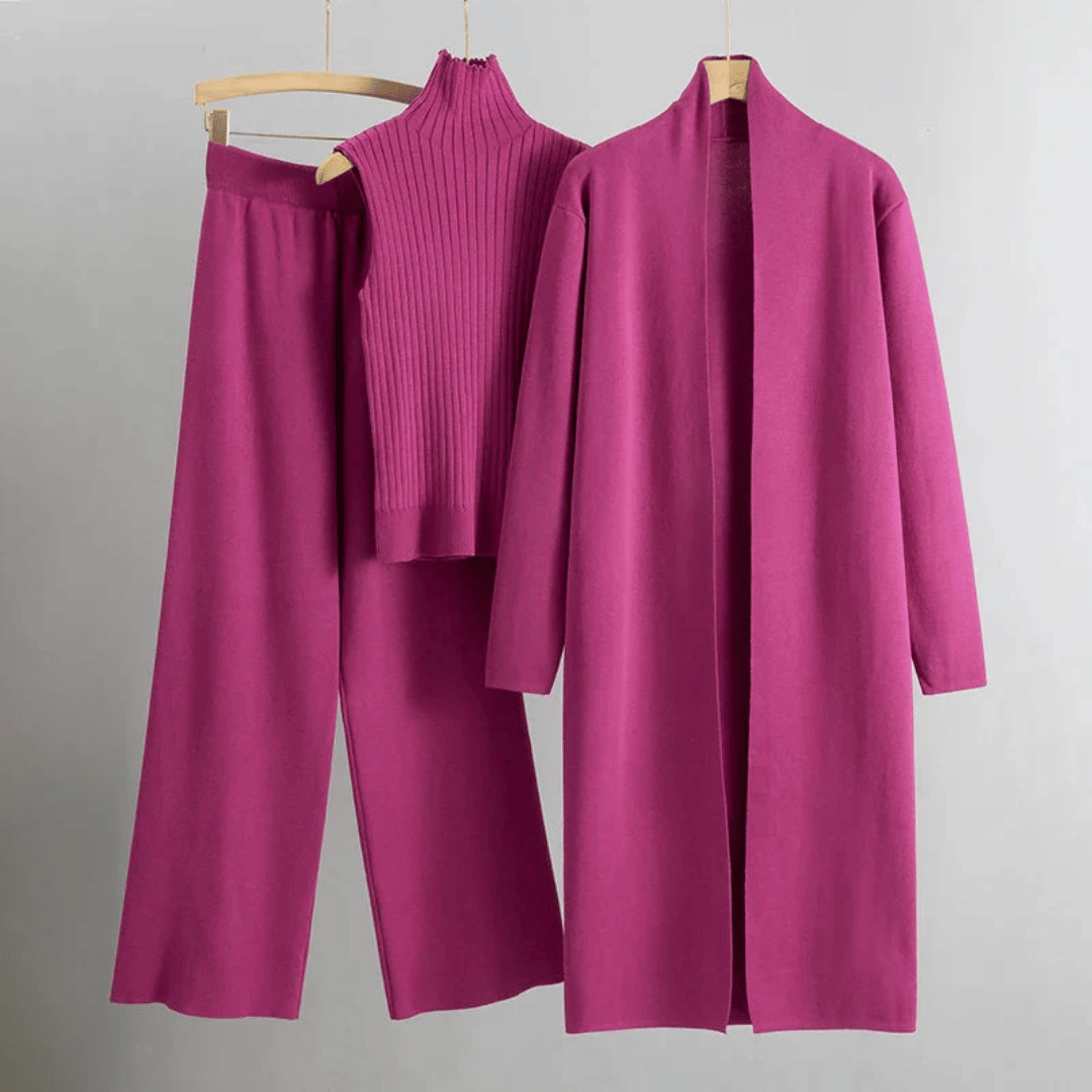Brianna | Conjunto de mujer de primavera de tres piezas con pantalón