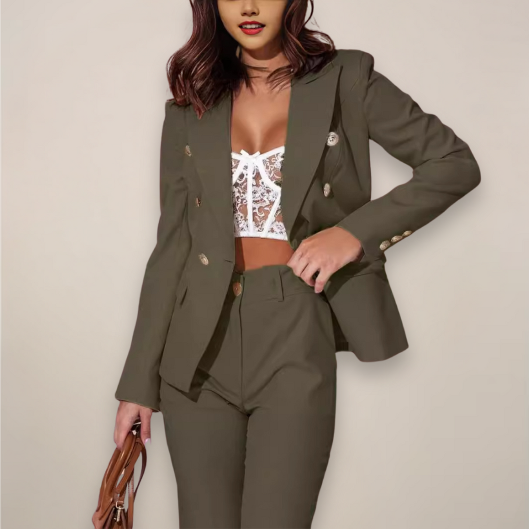Aureliana | Conjunto de traje de mujer de dos piezas para primavera