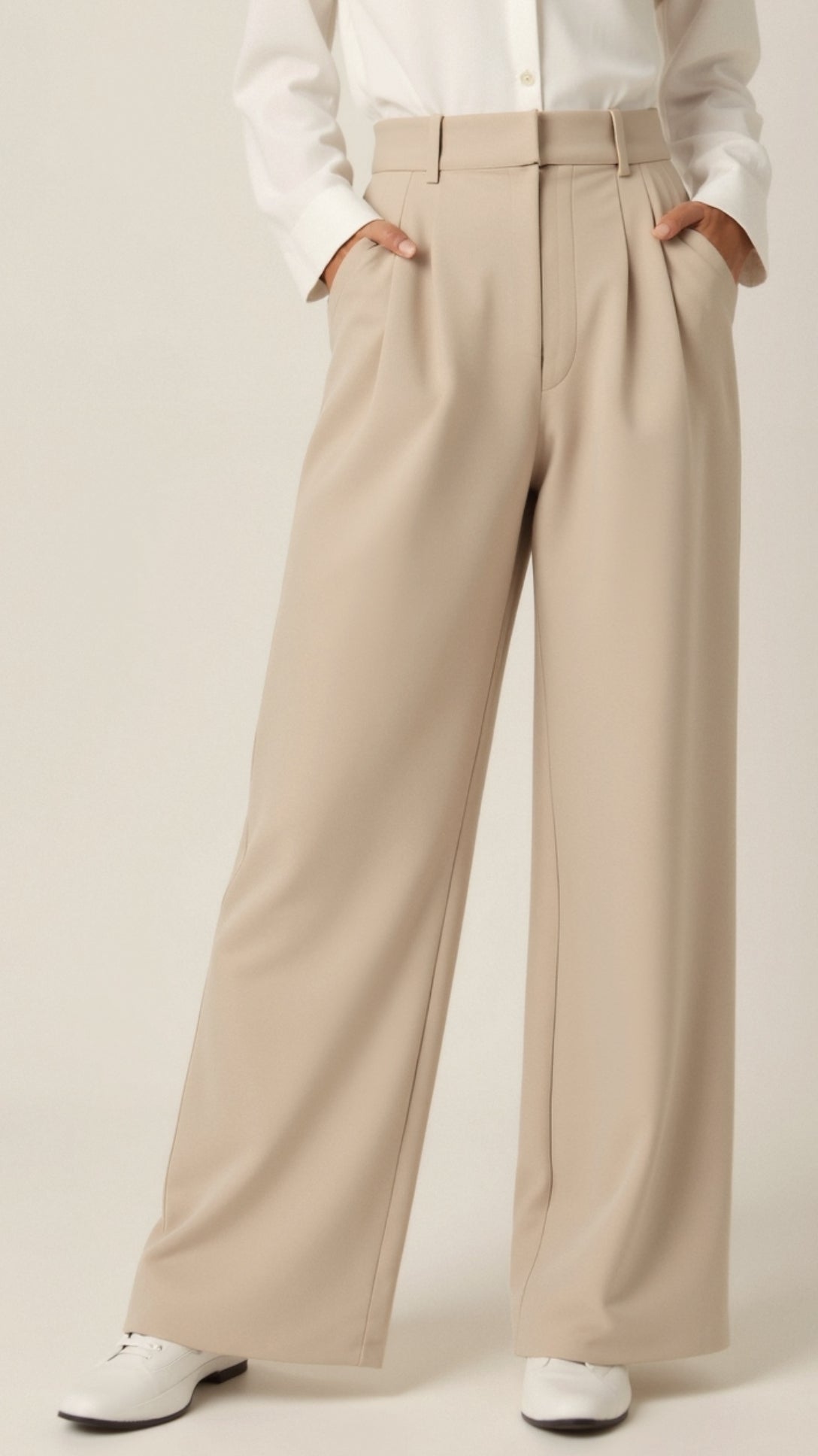Felisa | Pantalones de pierna ancha y tiro alto para mujer de primavera