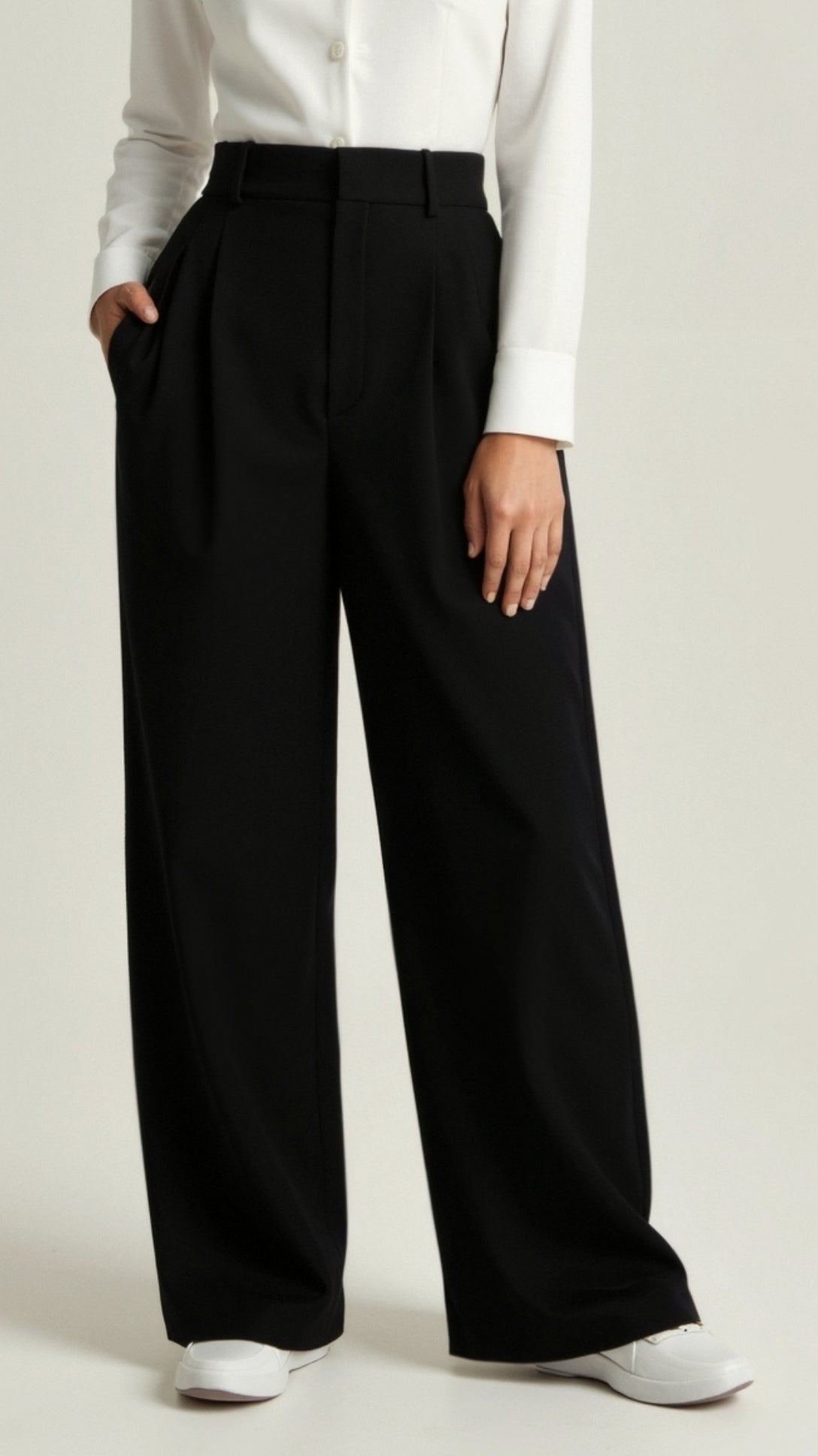Felisa | Pantalones de pierna ancha y tiro alto para mujer de primavera