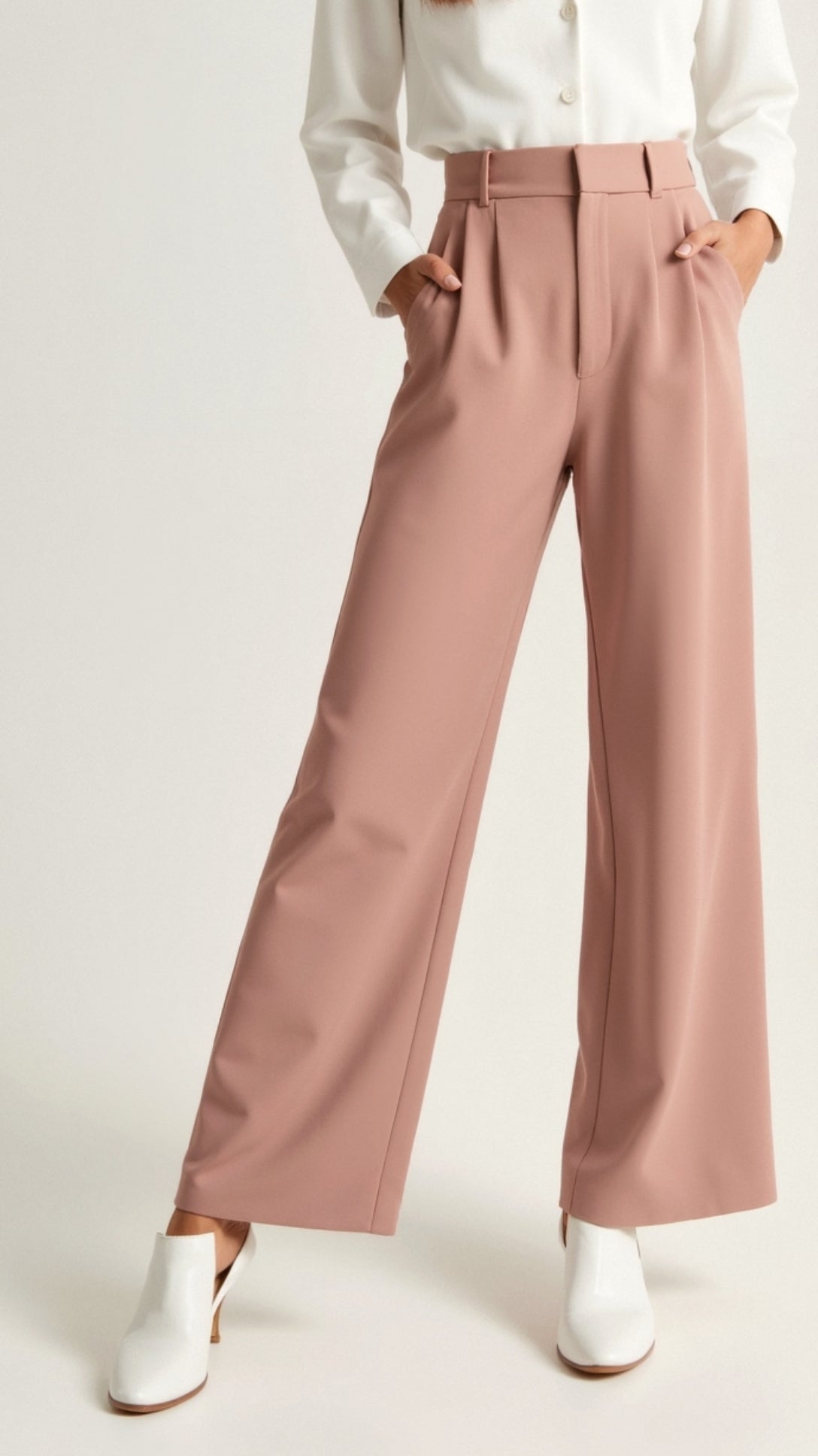 Felisa | Pantalones de pierna ancha y tiro alto para mujer de primavera