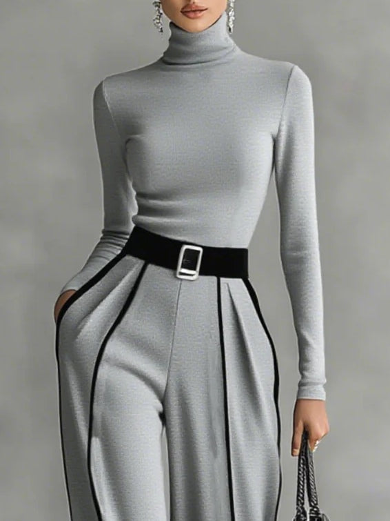 Vera™ || Conjunto elegante con detalle en contraste