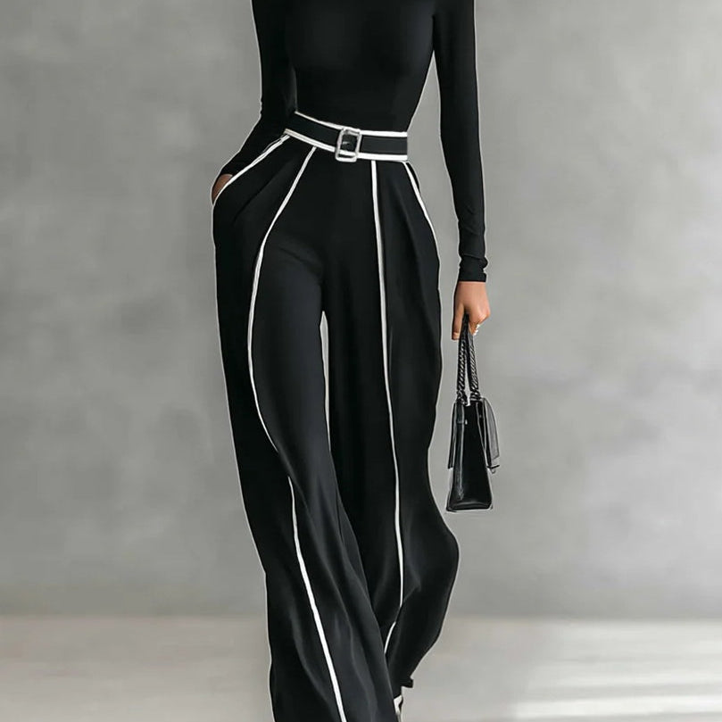 Vera™ || Conjunto elegante con detalle en contraste