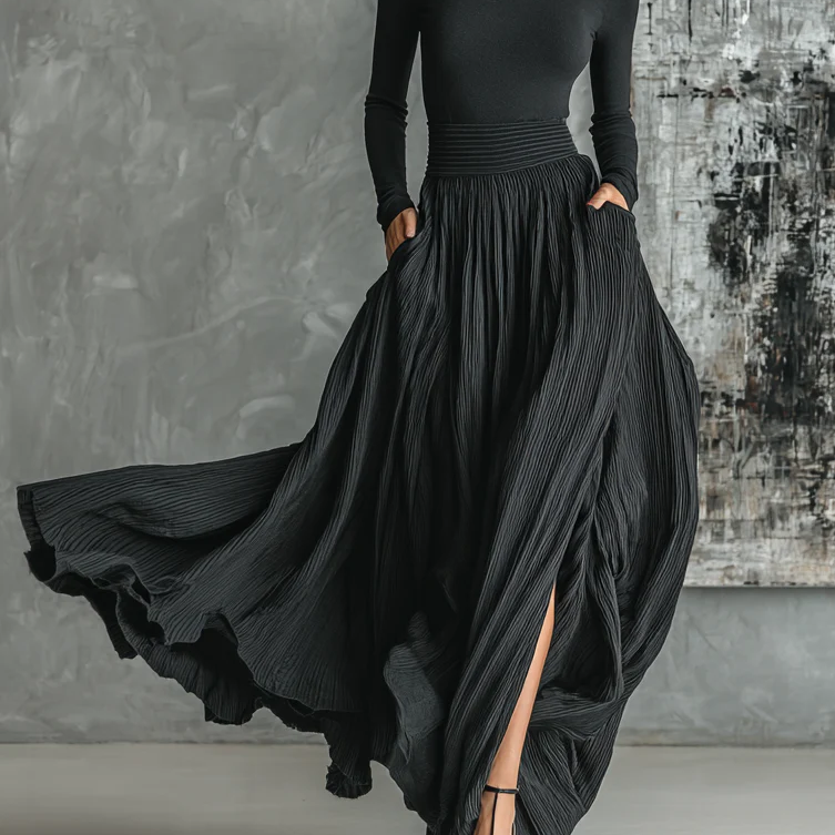 Eva™ || Conjunto elegante con falda plisada