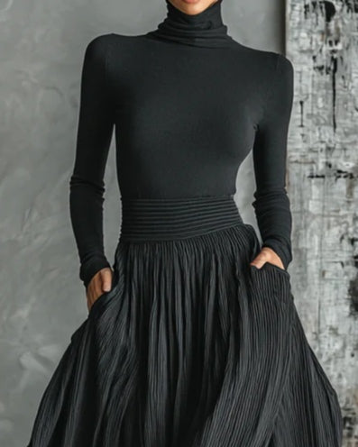 Eva™ || Conjunto elegante con falda plisada