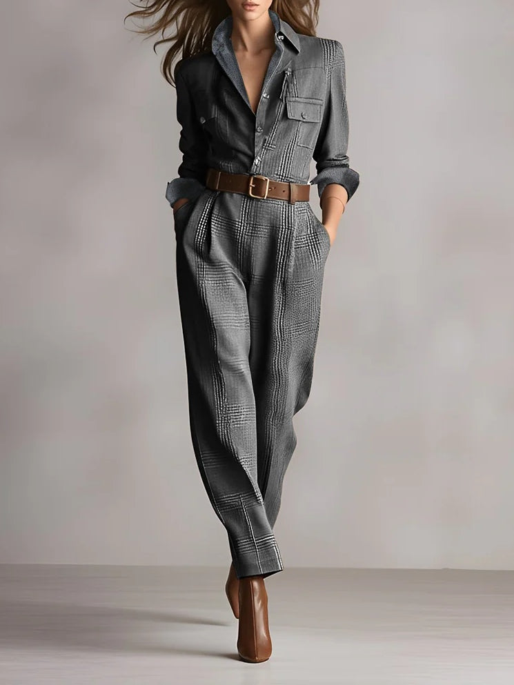 Anna™ || Combinaison elegante a cuadros