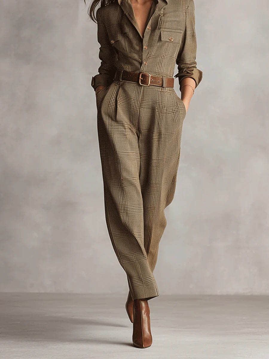 Anna™ || Combinaison elegante a cuadros
