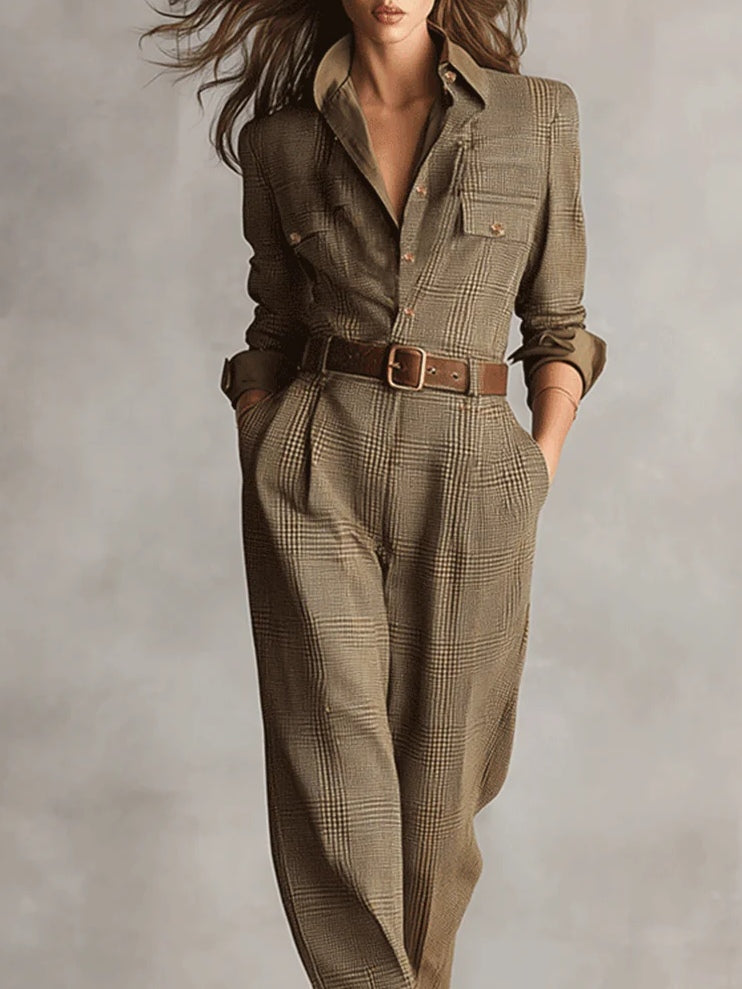 Anna™ || Combinaison elegante a cuadros