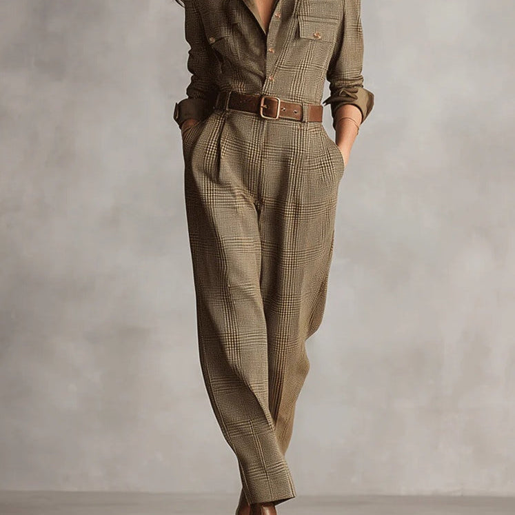 Anna™ || Combinaison elegante a cuadros