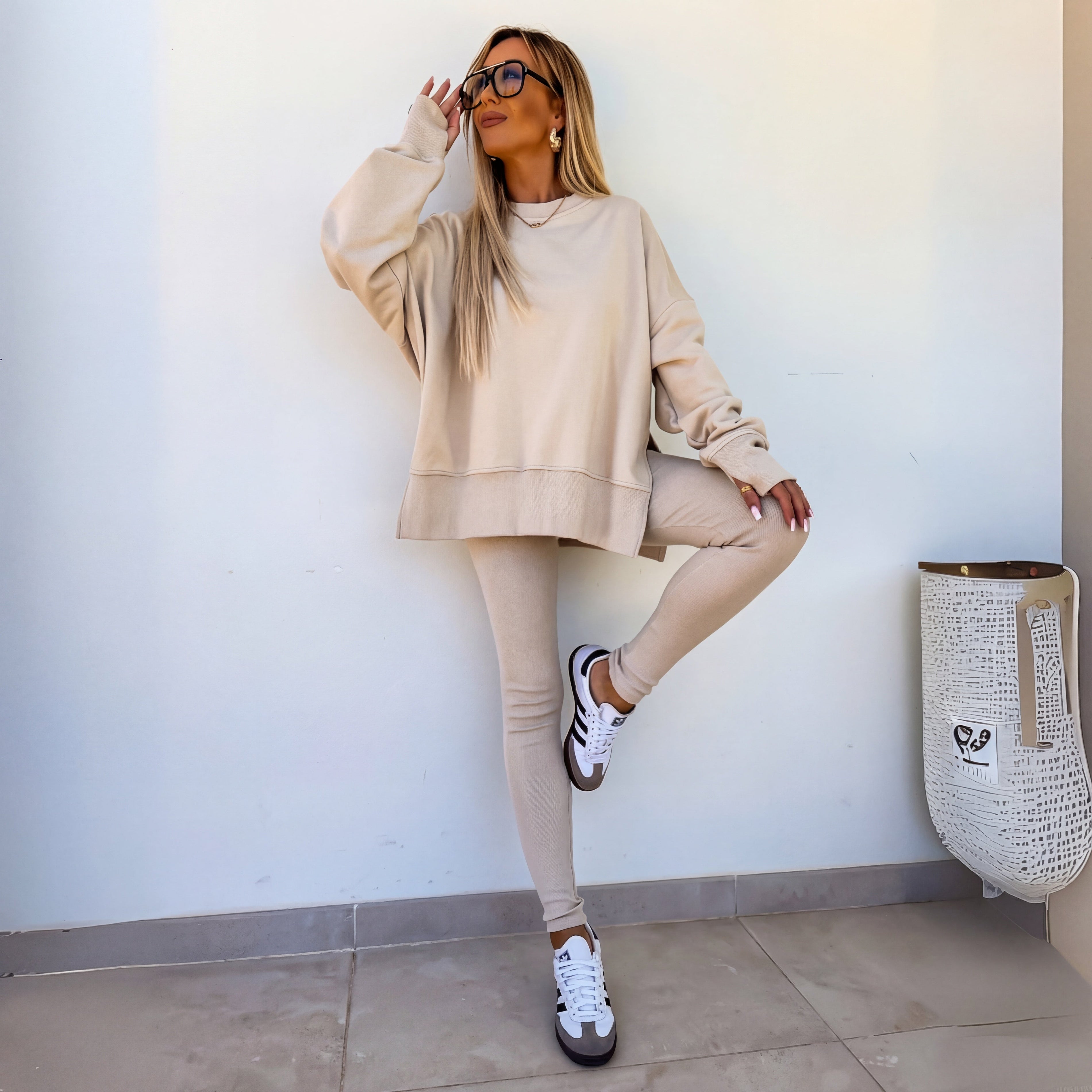 YACHI™ - Conjunto de sudadera de manga larga y pantalones cómodos