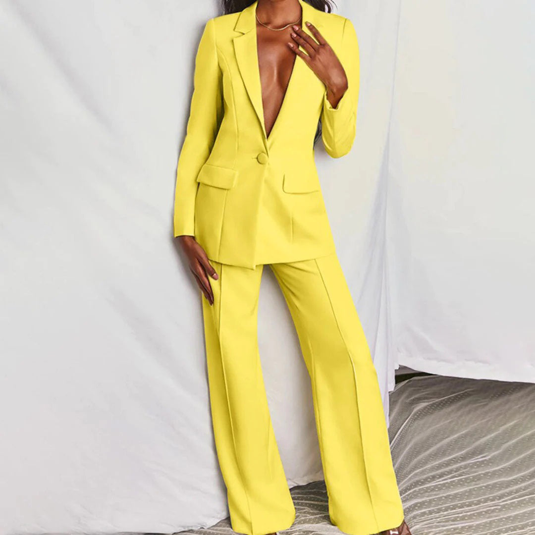 Lucia - Conjunto Chic de Blazer y Pantalón
