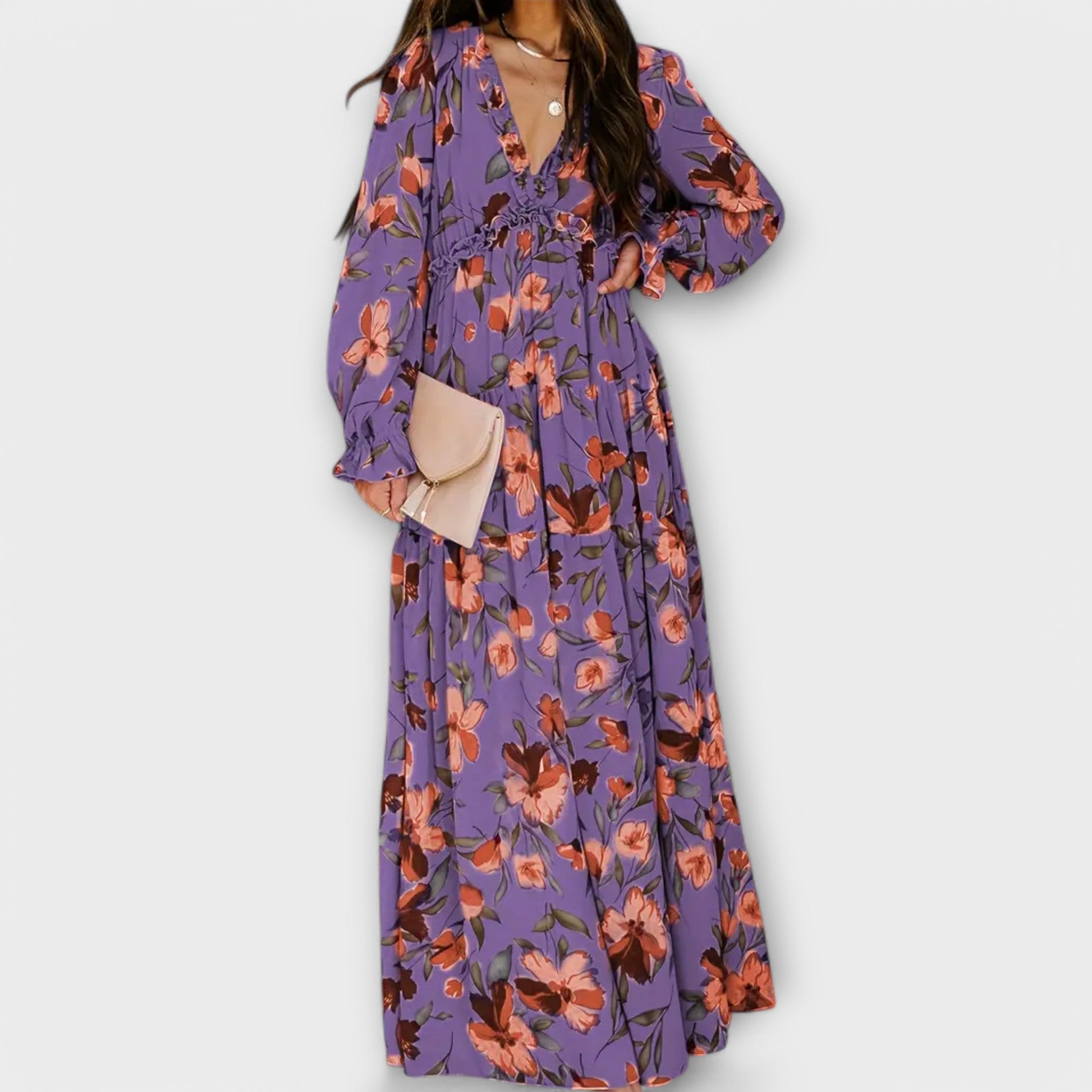 Vestido Maxi con Flores