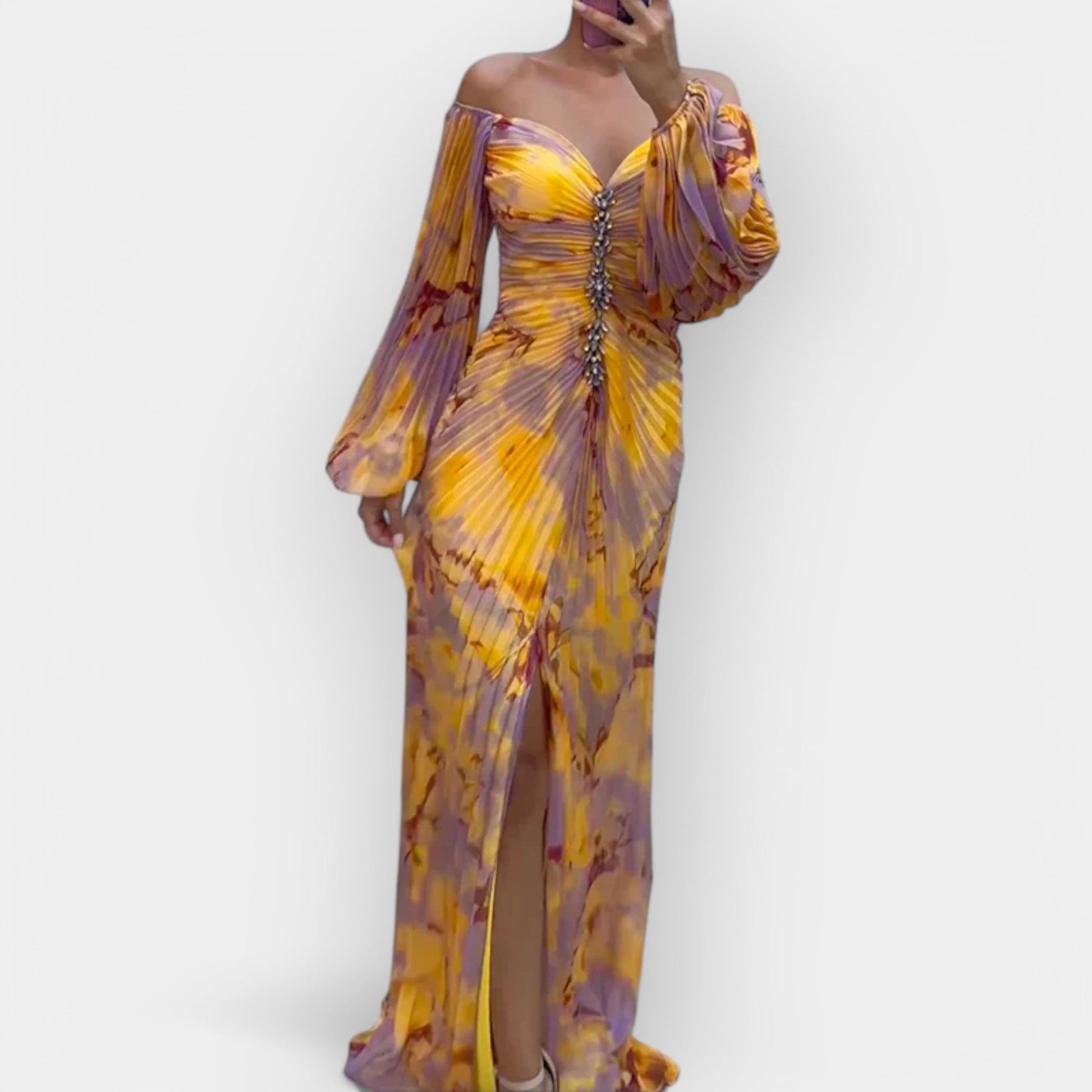 Vestido Aireoso con Abertura