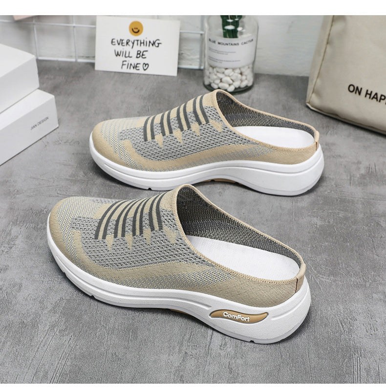 Zapatillas de mujer Slip-On de malla elegantes y transpirables