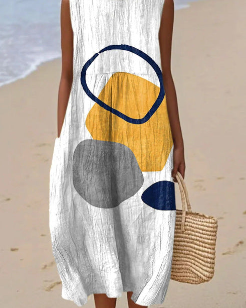 Matisse | Vestido Midi Formas Abstractas
