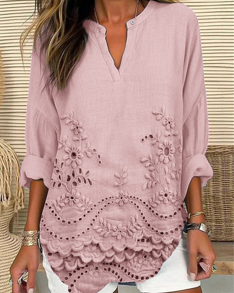 CLOVER – TOP IMPRESO LIGERO Y CASUAL