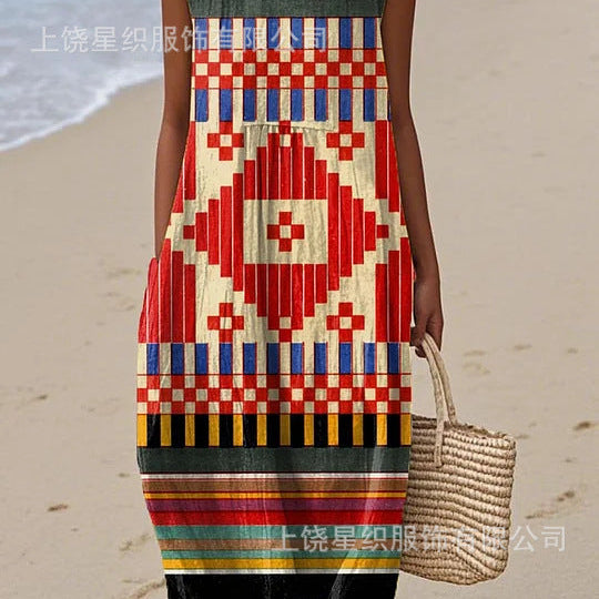 Zuri | Vestido Midi Tribal