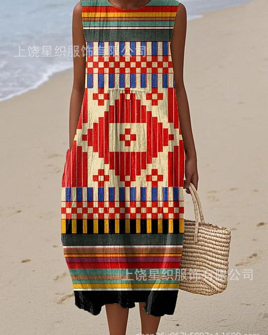 Zuri | Vestido Midi Tribal
