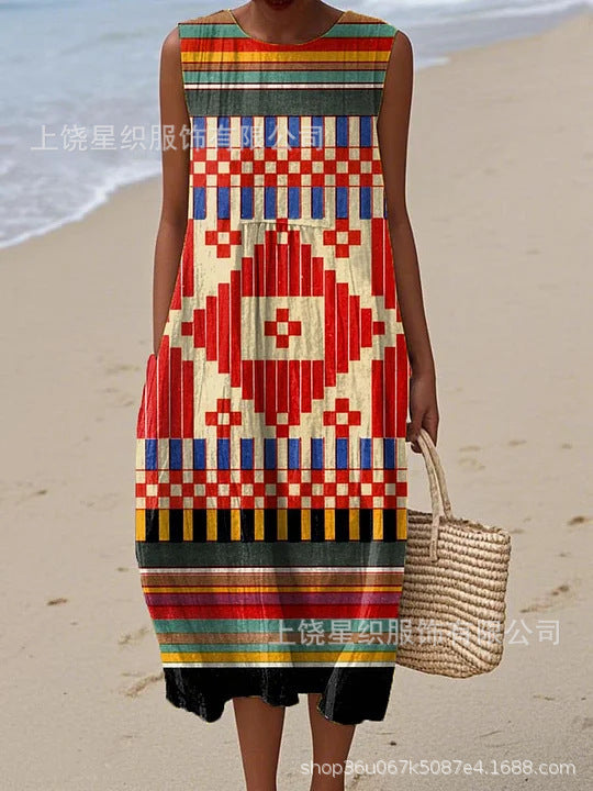 Zuri | Vestido Midi Tribal