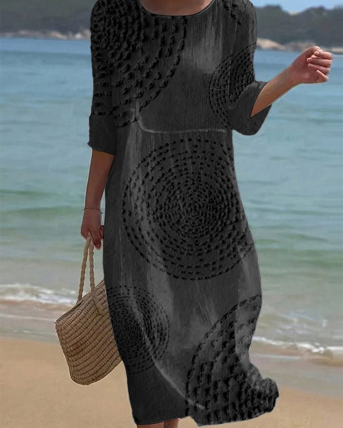 Vestido casual de mujer bordado